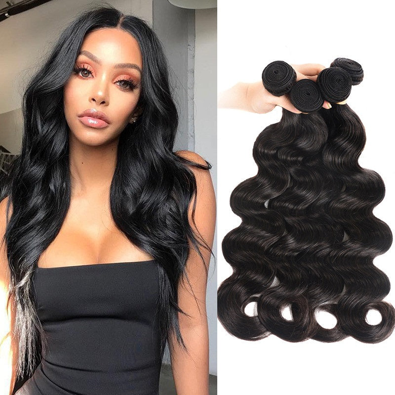 Brazilian body wave hair with closure Clearance